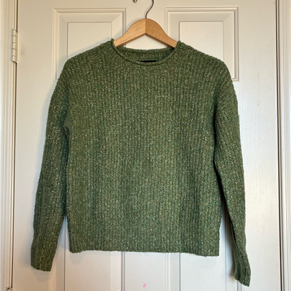 RACHEL Rachel Roy Green Crew Neck Sweater